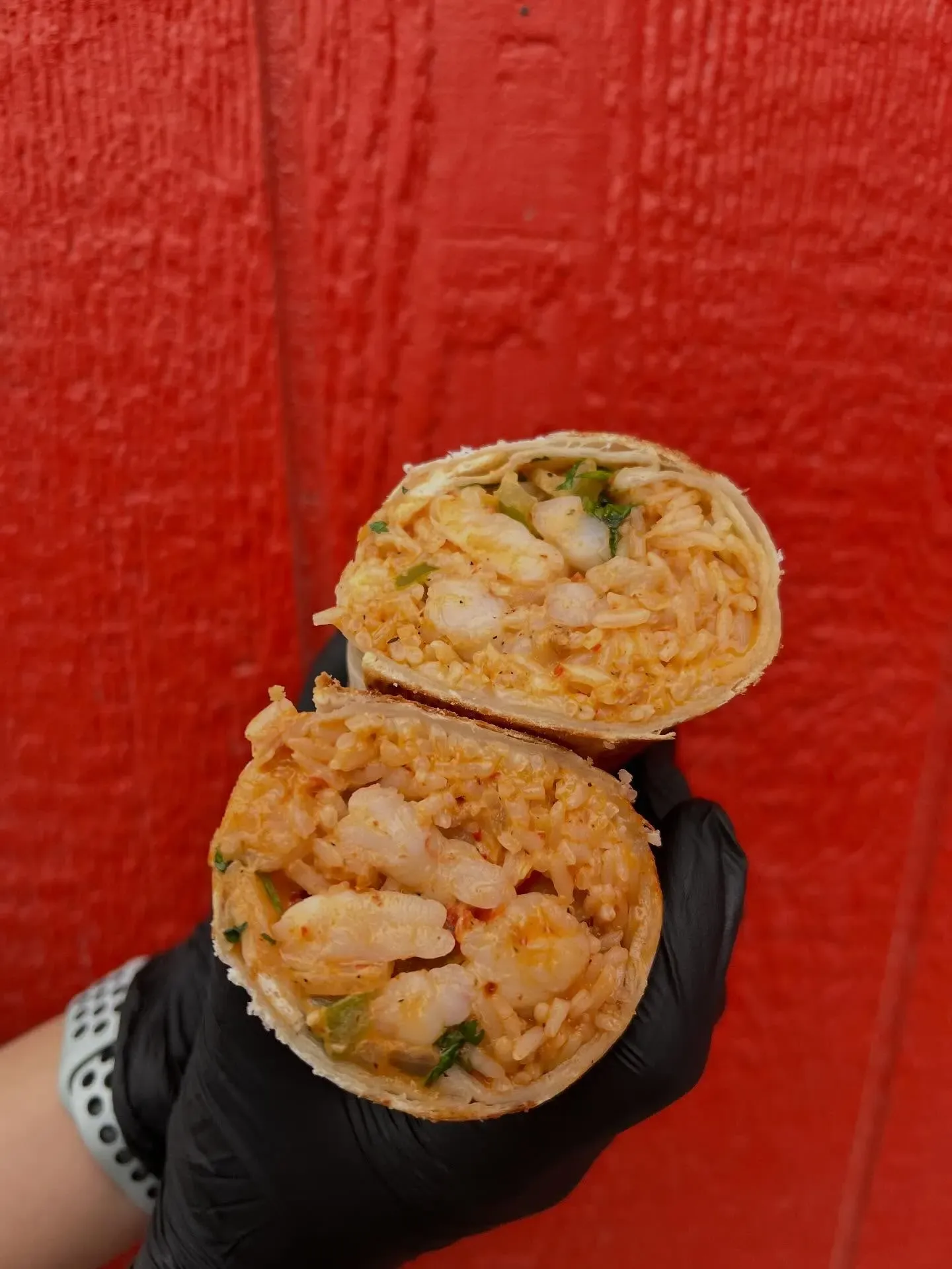 Shrimp burrito